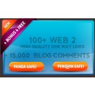 ★Google SEO Service:100 High Quality WEB 2.0 links +15K Blog comments 100% Safe